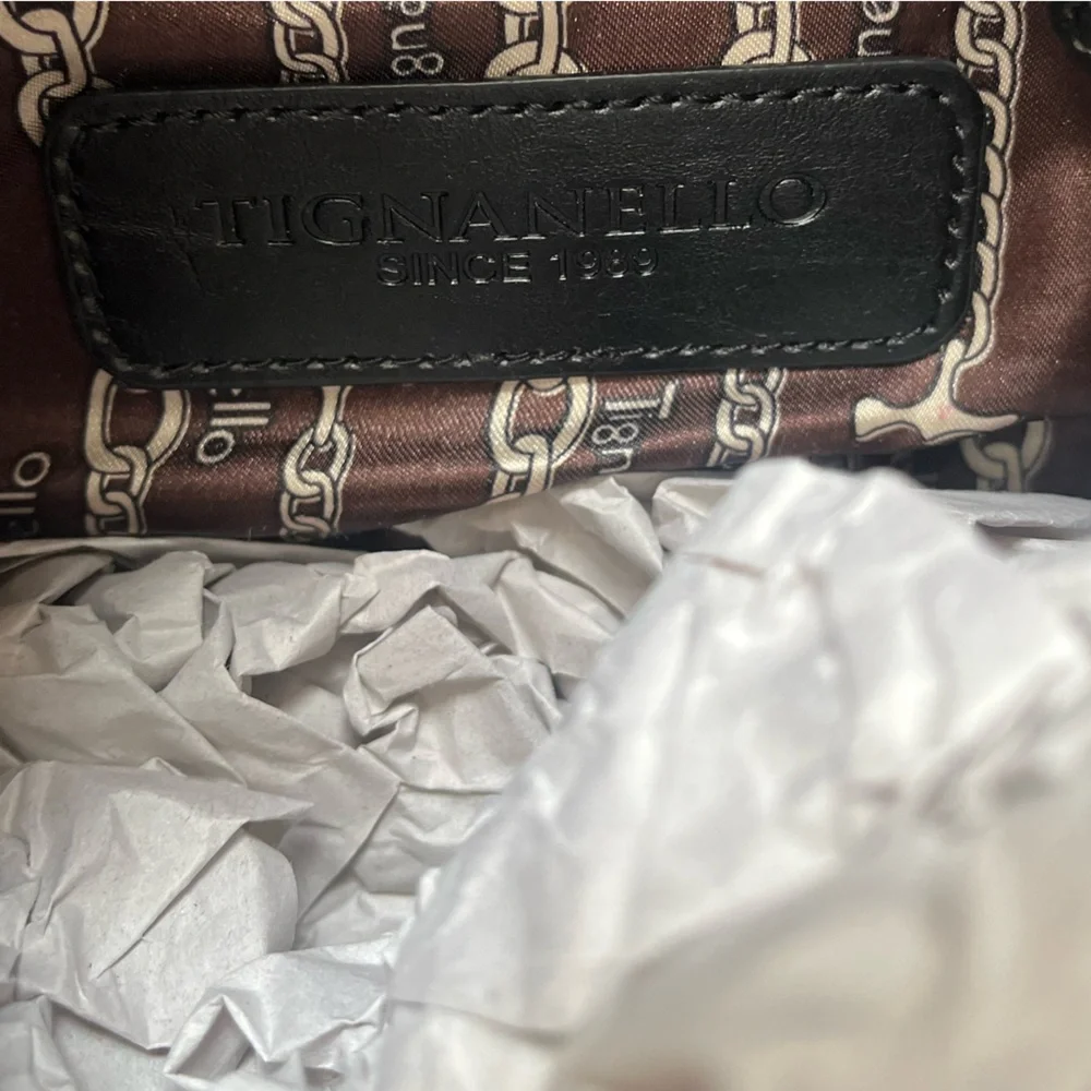 Black leather shoulder bag - Picture 6 of 6